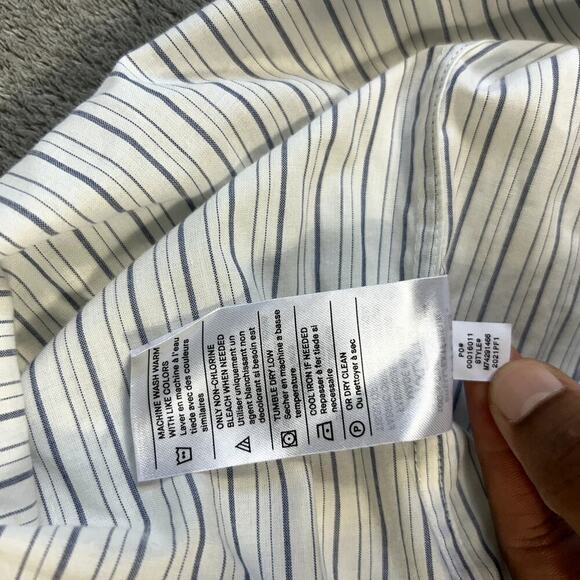 Vince Men's XXL Classic Fit Striped Button Up Short Sleeve NWT - Picture 12 of 12